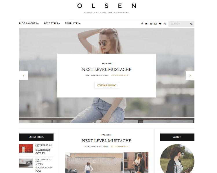 Olsen - Fashion WordPress Theme