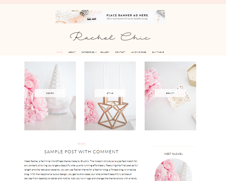 Rachel - Fashion WordPress Theme