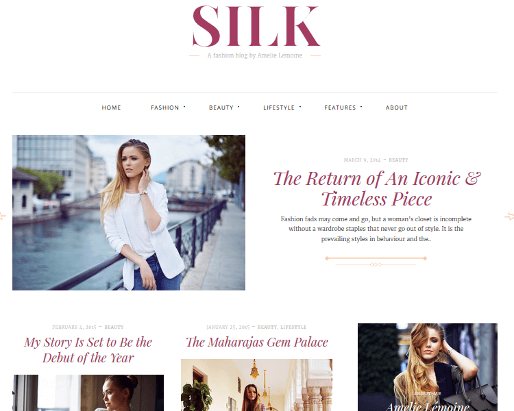 Silk - Fashion WordPress Theme