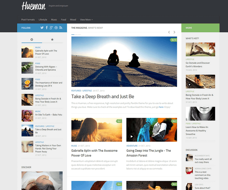 Hueman - WordPress Blogging Themes