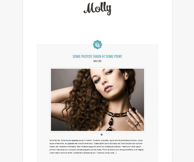 Molly - WordPress Blogging Themes