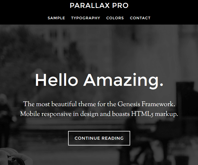 Parallax Pro - Genesis Child Themes