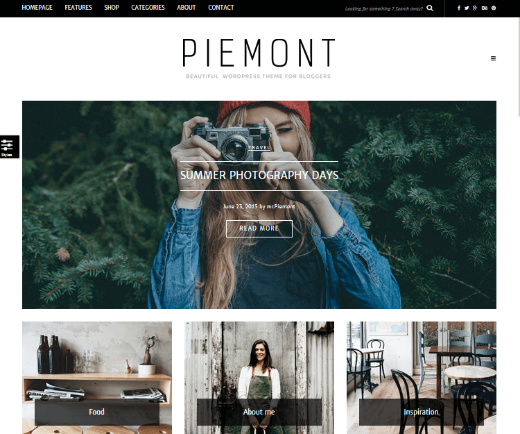 Piemont - WordPress Blogging Themes