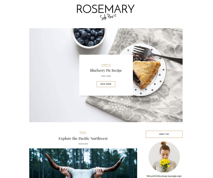 Rosemary - WordPress Blogging Themes