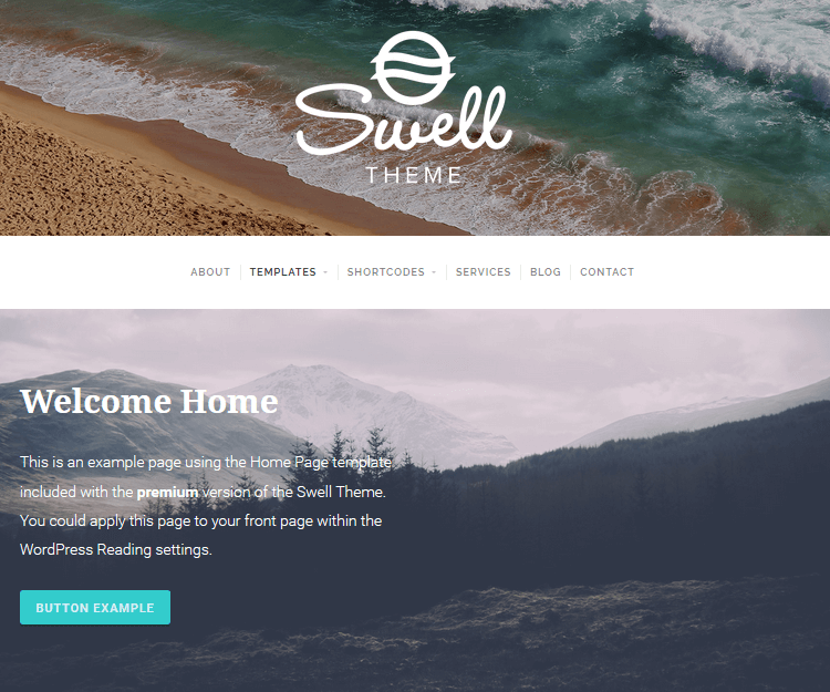 Swell - WordPress Blogging Themes
