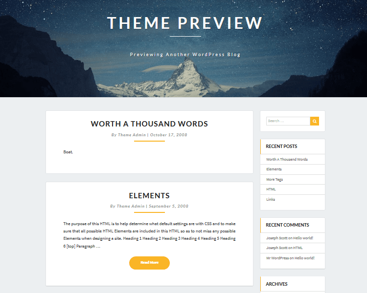 Best WordPress Blogging Themes - Lighthouse