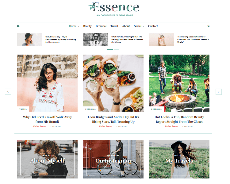 Best WordPress Blogging Themes - The Essence