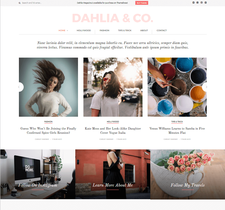 Magazine Themes - Dahlia