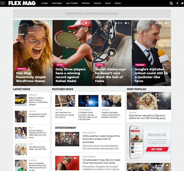 Magazine Themes - Flex Mag