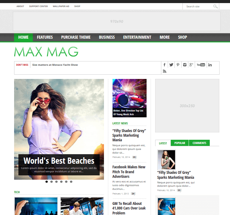 Magazine Themes - Max Mag