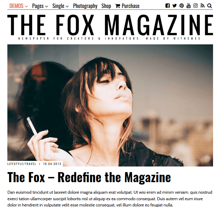 Magazine Themes - The Fox