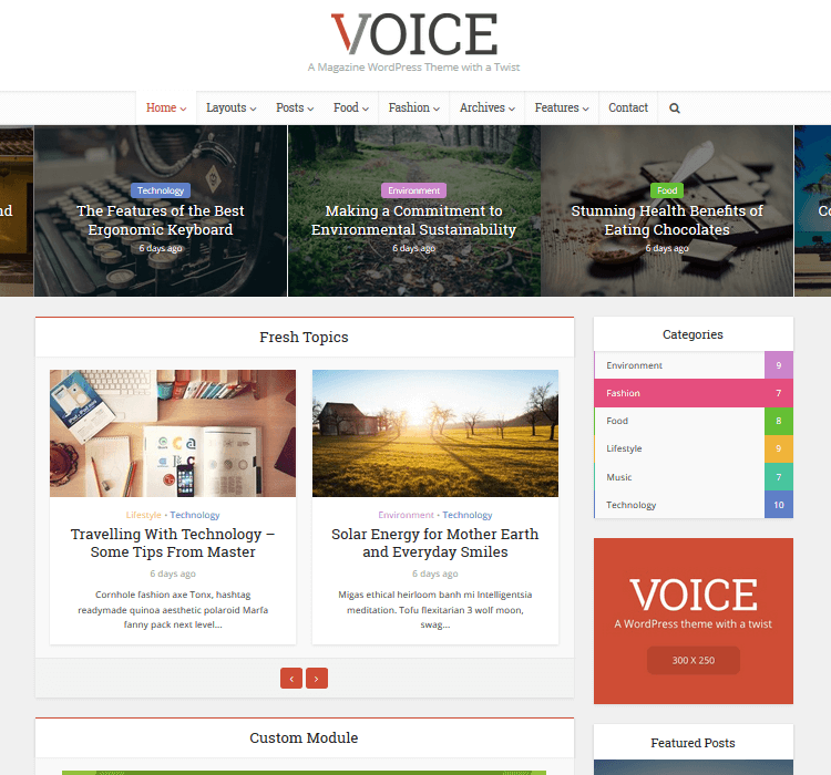 Magazine Themes - Voice