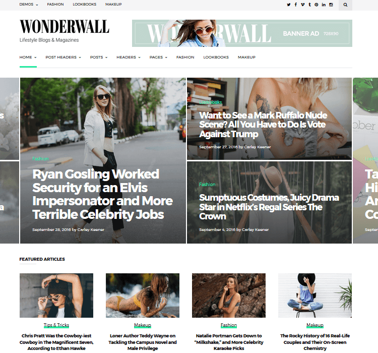 Magazine Themes - Wonderwall